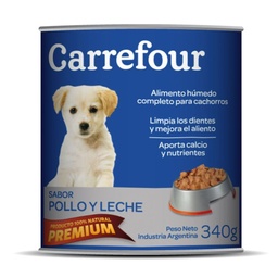 Alimento para Perros Carrefour 340 g. Cachorros Pollo y Leche