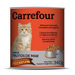 Alimento para Gatos Carrefour 340 g. Frutos de Mar