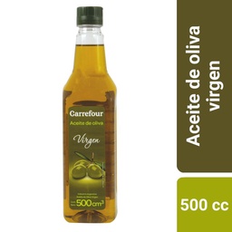 Aceite de Oliva Carrefour Virgen en Botella 500 cc.