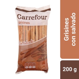 Grisines Carrefour Classic Salvado 200 g.