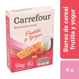 Barrita de Cereal Carrefour Frutilla 6 u.