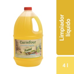 Limpiador Líquido Carrefour Frutal 4 l.