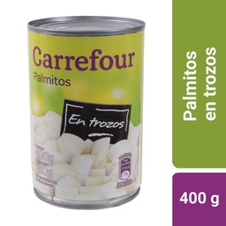 Palmitos en Trozos Carrefour Lata 400 g.