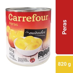 Peras Carrefour en Mitades 820 g.