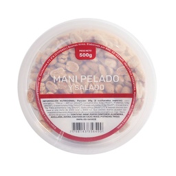 Maní Pelado y Salado 500 g.