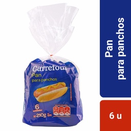 Pan para Panchos Carrefour Classic 6 u.