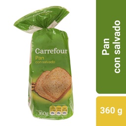 Pan de Mesa Carrefour Classic con Salvado 360 g.