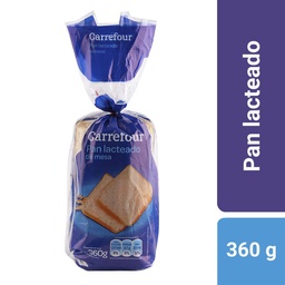 Pan Lacteado Carrefour Classic de Mesa 360 g.