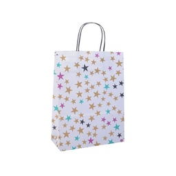 Bolsa Regalo Mediana 22X10x30 Gold Star