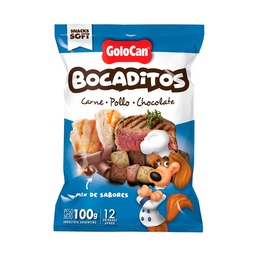 Snack Perros Golocan Bocaditos Carne-choco 100 g.