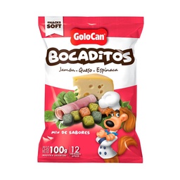 Snack Perros Golocan Bocaditos Jamon-queso 100 g.