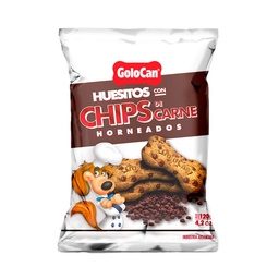 Huesitos con Chips de Carne para Perro Golocan