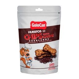 Snack para Perros Golocan Huesitos con Chips de Carne 500 g.