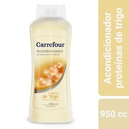 Acondicionador Carrefour Proteínas de Trigo Nutrición 950 cc.