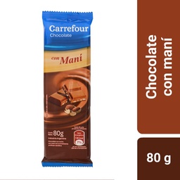 Chocolate Carrefour con Mani 80 g.