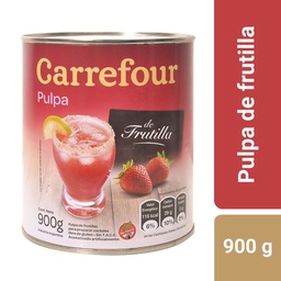 Pulpa de Frutilla Carrefour 900 g.