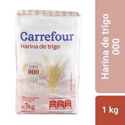 Harina de Trigo 000 Carrefour 1 kg.