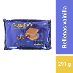 Galletitas Carrefour Classic Vainilla Relleno Crema de Vainilla 291 g.