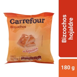 Bizcochos Carrefour de Hojaldre Azúcarados 180 g.