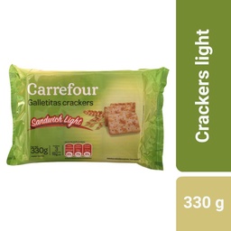 Galletitas Crackers Light Carrefour Classic 3 x 110 g.