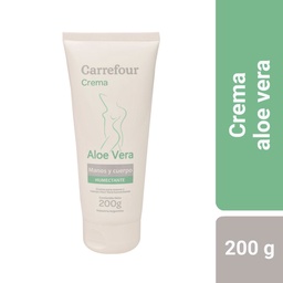 Crema Corporal Carrefour Aloe Vera 200 g.