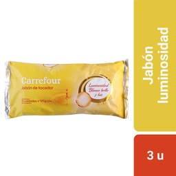 Jabón de Tocador Carrefour 3 x 125 g.