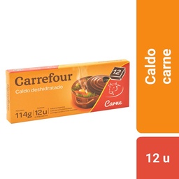 Caldo de Carne Carrefour Classic Deshidratado 12 u.