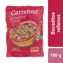 Cereal Almohaditas Carrefour Rellenas de Frutilla 180 g.