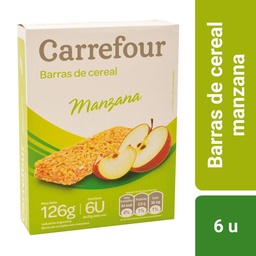 Barrita de Cereal Carrefour Manzana 6 u.