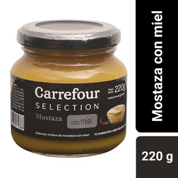 Mostaza con Miel Carrefour 220 g.