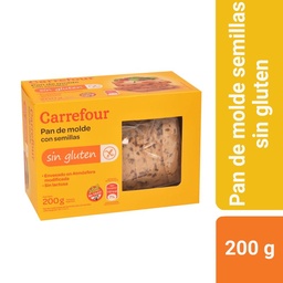 Pan de Mesa Carrefour Semillas 200 g. Sin Tacc