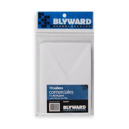 Sobre Comercial Blyward 11.4 x 16.2 cm. 10 u.