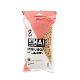 Garbanzos Byna Orgánicos Zip 600 g.