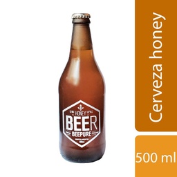 Cerveza Honey Beepure Botella 500 ml.