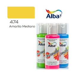 Acrílico Alba Amarillo Mediano 60 cc.