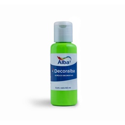 Acrílico Alba Decor Verde Manzana Frasco 60 ml.