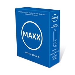 Preservativos Maxx Super Lubricado en Caja 3 uni