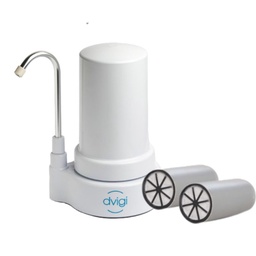 Purificador de Agua Compact Blanco con 2 Repuestos Extra Dvigi