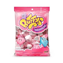 Malvaviscos Buffys Corazón Fresa Bolsa 200 g.