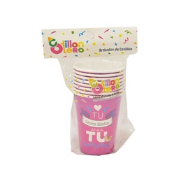 Vaso Descartable Carrefour Polipapel 8 Oz. Frases x 8 uni Tu