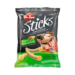 Snack para Perro Dr. Zoo Sticks Roll Sabor Pollo 50 Grs