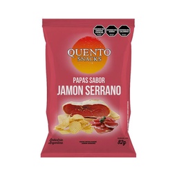 Papas Fritas Quento Jamón Mediterraneo 82 g.