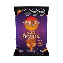 Nachos Picantes Quento 80 g.