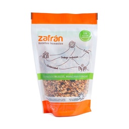 Granolas Zafrán de Nueces Manzada y Pasas 300 g.