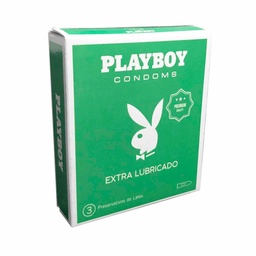 Preservativos Extra Lubricado Playboy 3 u.