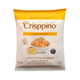 Galletitas Crisppino Arroz Queso Sin Tacc 100 g.