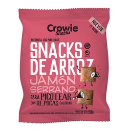 Snack de Arroz  Crowie Jamon Sin Tacc 50 g.