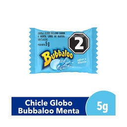 Chicle de Menta Bubbaloo 5 g.