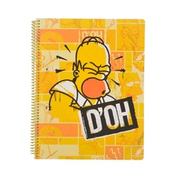 Cuaderno Mooving 22x29 cm Td Los Simpsons Rayado 96 Hojas