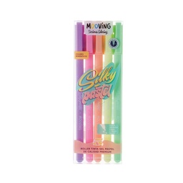 Boligrafo Gel Mooving Coloring Pastel x5 uni